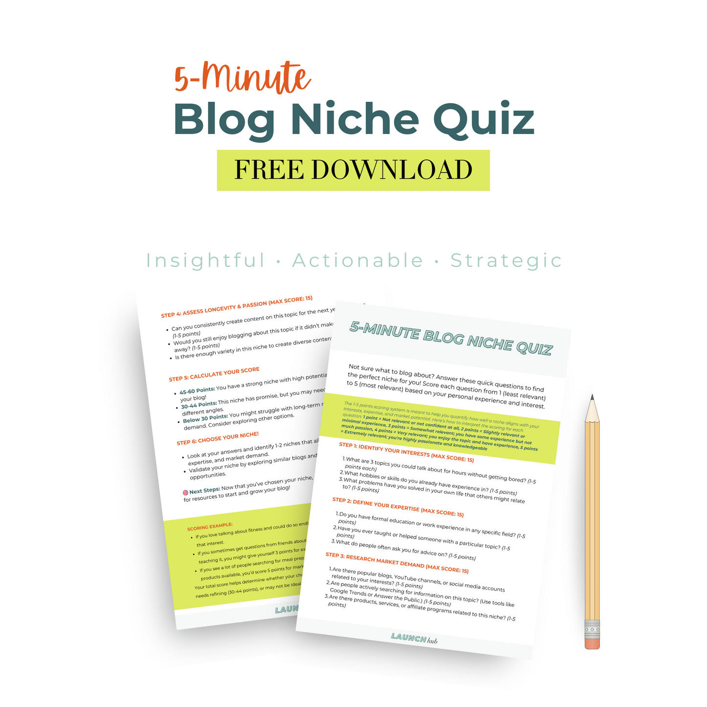 5-minute Blog Niche Quiz