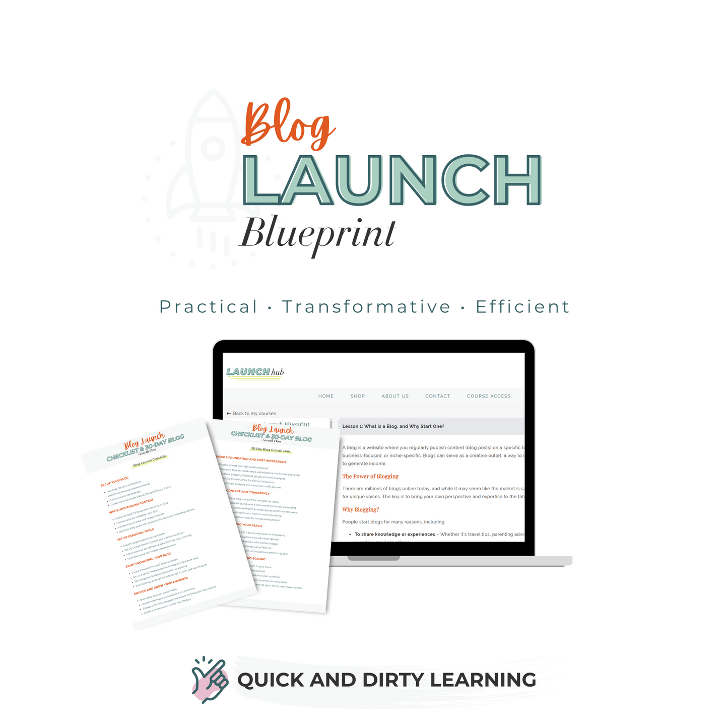 Blog Launch Blueprint: Step-by-Step Course for Beginners