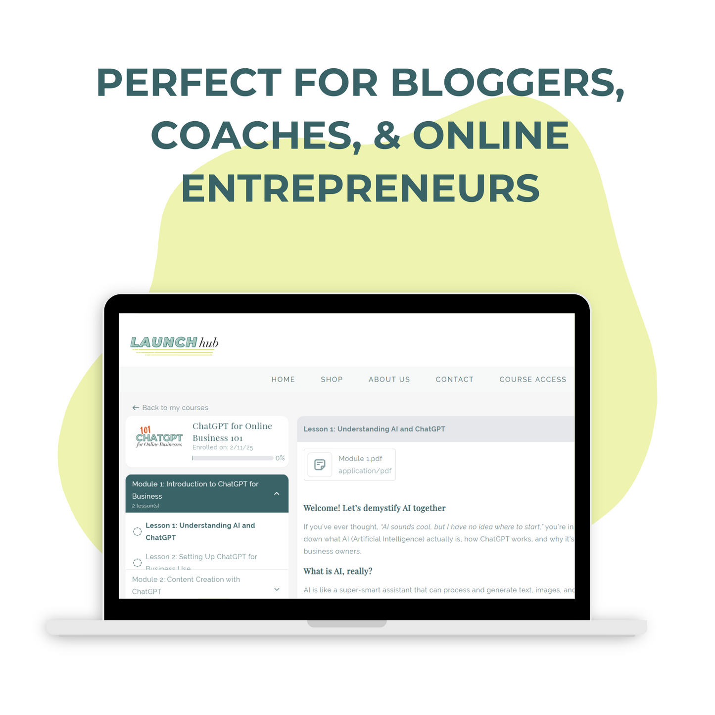 ChatGPT for Online Business 101