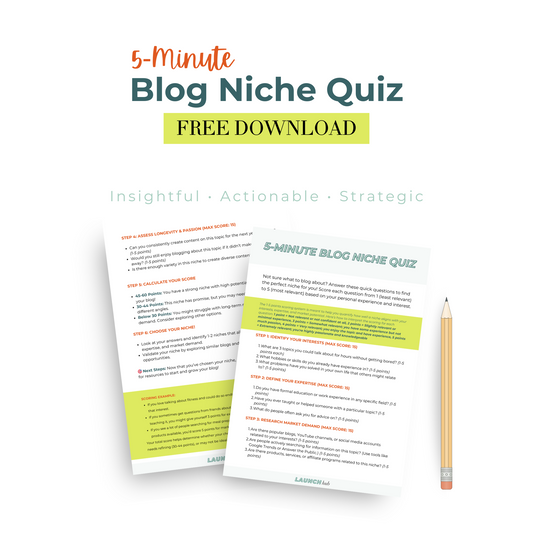 5-minute Blog Niche Quiz