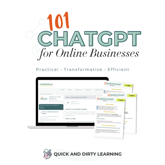 ChatGPT for Online Business 101