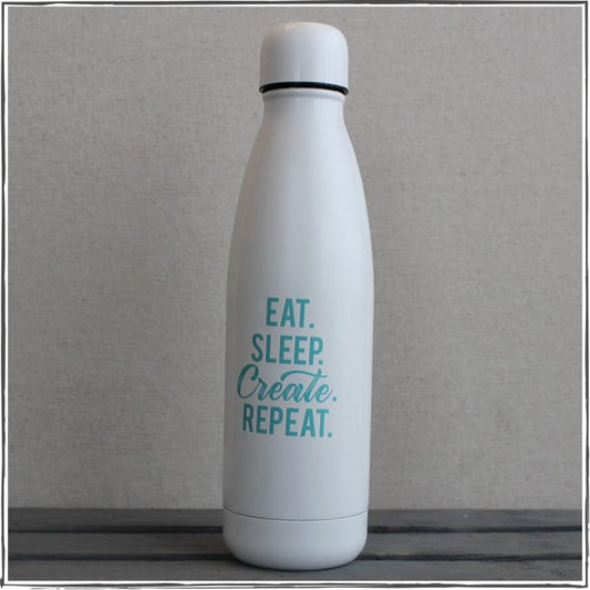 Eat. Sleep. Create. Repeat Water Bottle